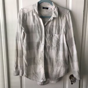 Urban outfitters grey and womens white flannel